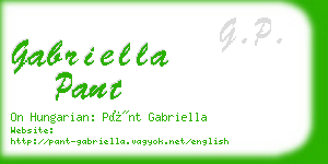 gabriella pant business card